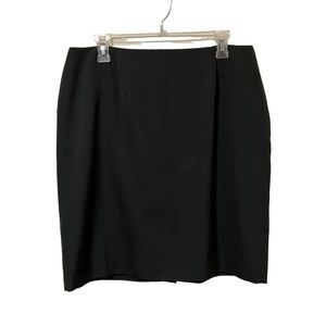Vintage Jaqueline Ferrar Black Wool Blend Skirt